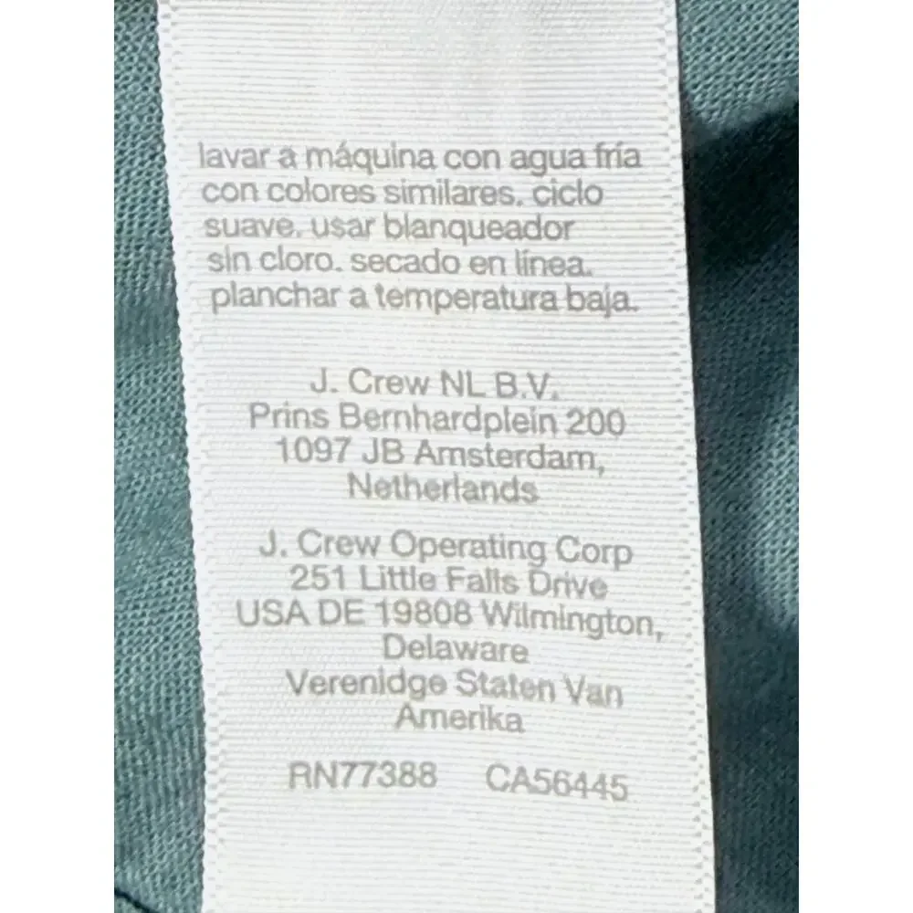 Madewell Lucie Linen Blend Smocked Peplum Top Faded Shale Green Size M